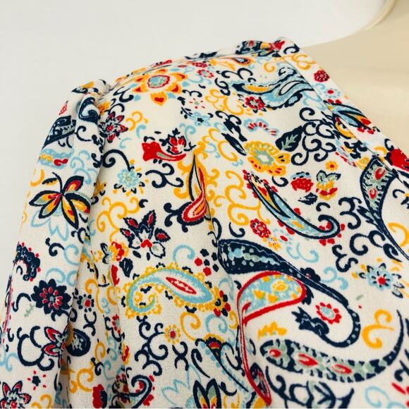 Collective Concepts Floral Print Popover Top - Picture 4 of 16